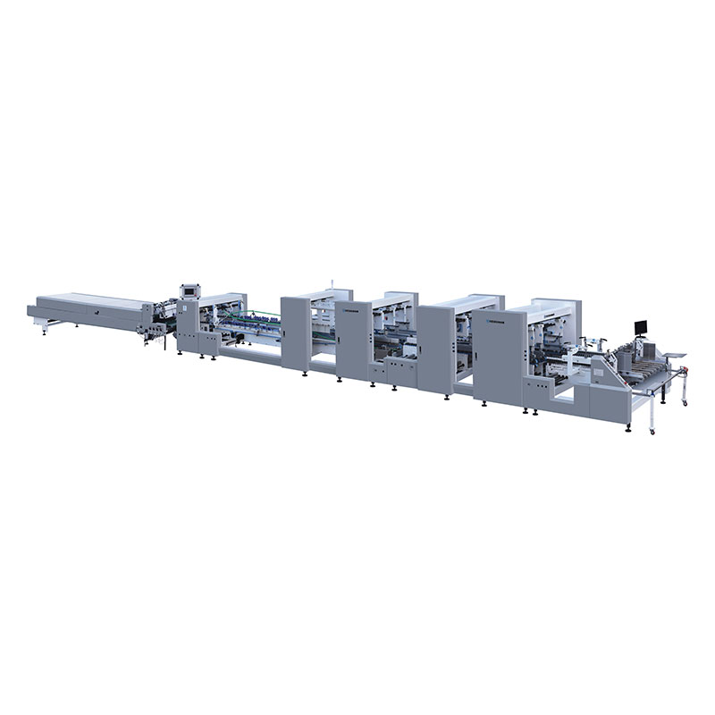 အလိုအလျောက် 4 နှင့် 6 ထောင့် Folder Gluer စက်
